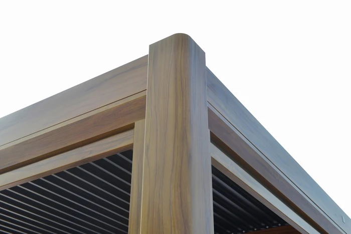 Alfresco Pergola 3X4M Teak Wood Effect - image 3
