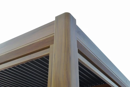 Alfresco Pergola 3X4M Teak Wood Effect - image 3