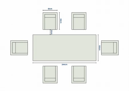 Hudson Wood Foil 8 Seat Dining Set - image 10