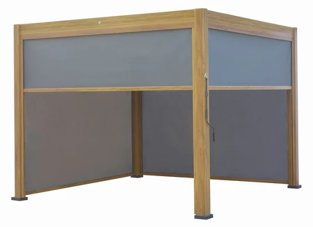 Alfresco Pergola 3X3M Teak Wood Effect - image 4