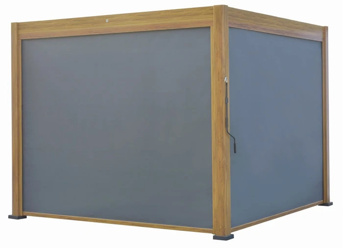 Alfresco Pergola 3X3M Teak Wood Effect - image 5