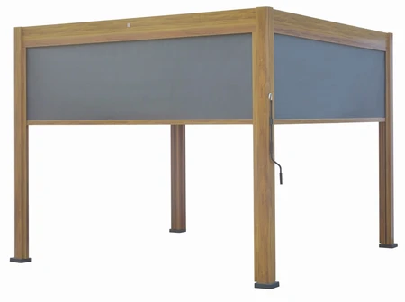 Alfresco Pergola 3X3M Teak Wood Effect - image 3