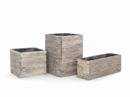 Driftwood Square Pot