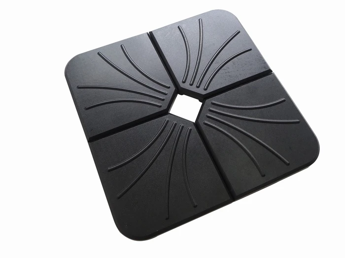 Diamond Distinction Quadrant Parasol Base Black 25Kg - image 2