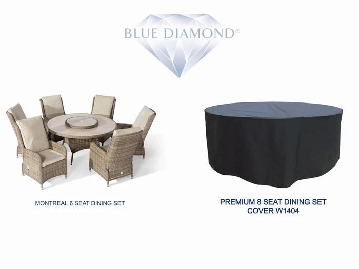 Premium 8 Seat Round Dining Set Cover - image 5