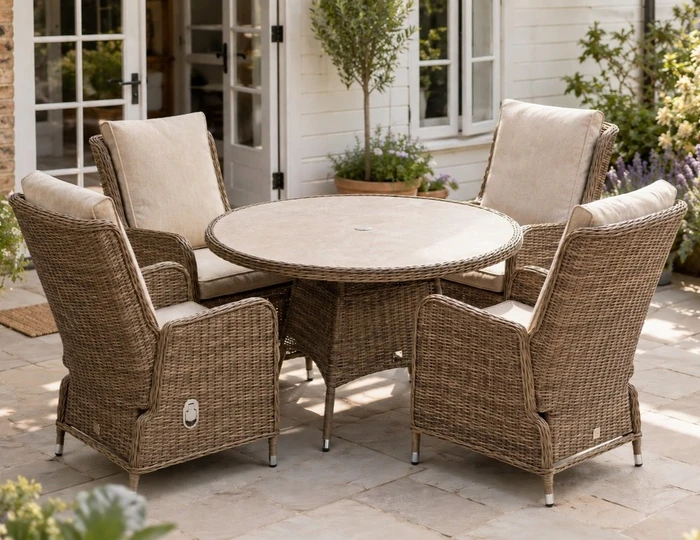 Montreal 4 Seat Round Dining Set 2026 - image 1