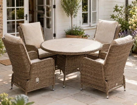 Montreal 4 Seat Round Dining Set 2026