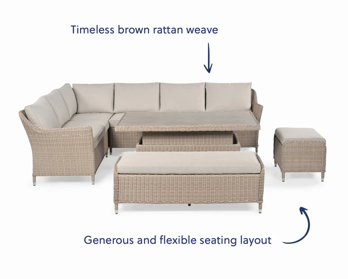 Oakwood Large Corner Dining Set 2026 - image 3