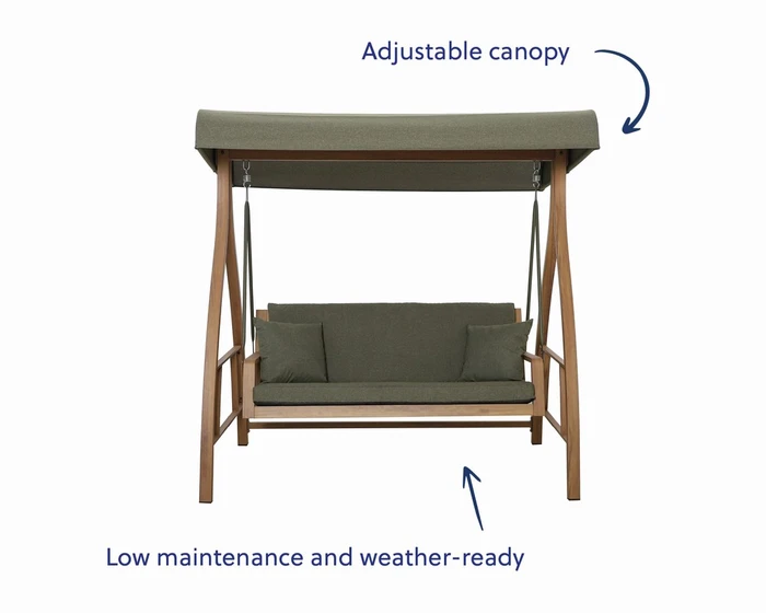 Hudson 3 Seater Swing Seat - image 2