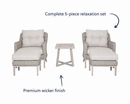 Malmesbury 5pcs Bistro Set - image 2