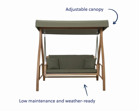 Hudson 3 Seater Swing Seat - image 2