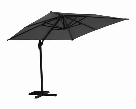 Diamond Cantilever Parasol Ash Grey 3x3m - image 1