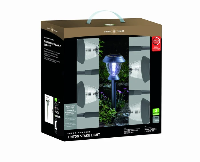 Triton 365 Solar Stake Light 4Pc Carry Pk - image 2