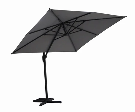 Diamond Cantilever Parasol Ash Grey 3x3m - image 2