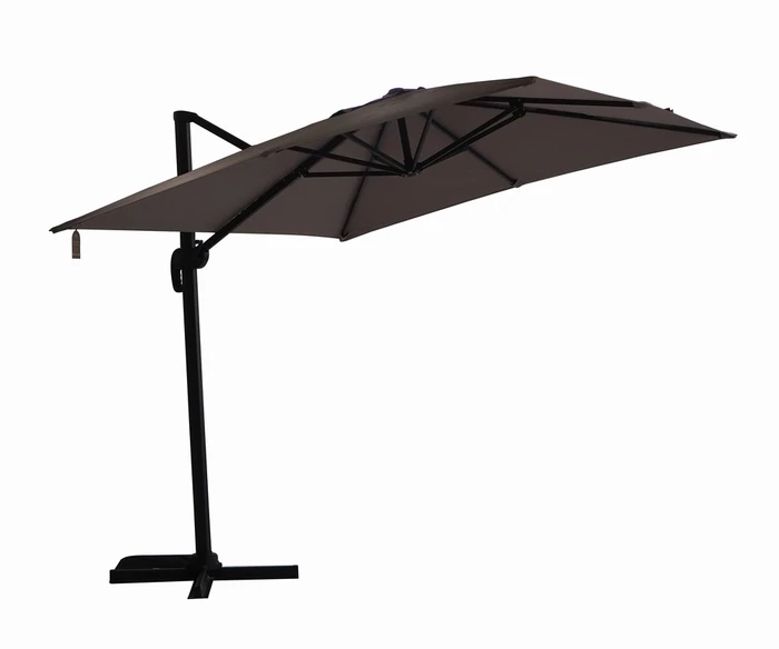 Diamond Cantilever Parasol Taupe 2.5X2.5M - image 2