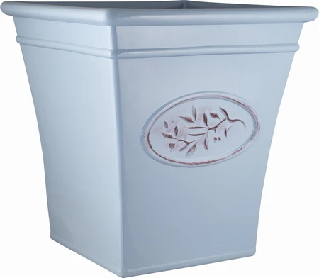 Olive Planter Tall Square Blue