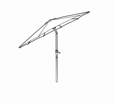 Diamond Garden Parasol Woodland Print 3m - image 4