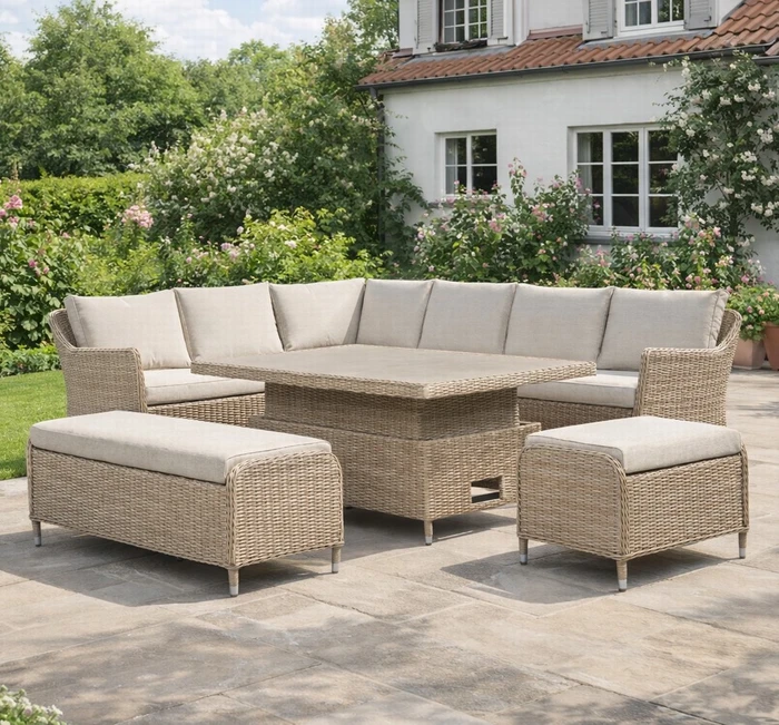 Oakwood Large Corner Dining Set - image 1