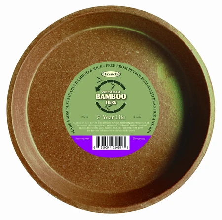Bamboo Saucer Terrcotta
