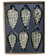 WD Pack of 6 Pinecone Decs - image 2