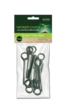 Screw Vine Eyes 10Pk - image 1
