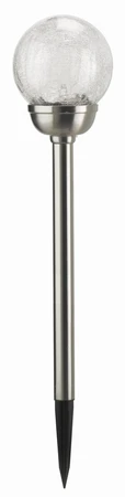 Blue Diamond Decor Crackle Glass Orb Stake - image 5