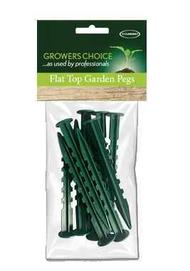 Flat Top Garden Pegs 10Pk