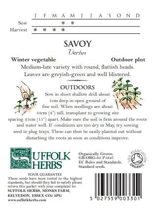 Cabbage Savoy Vertus - image 2