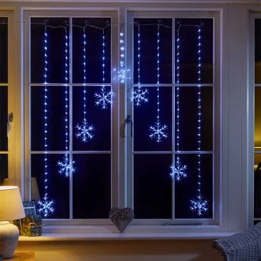 Curtain Snowflake Cool White