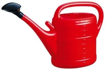Green Wash Watering Can Red
