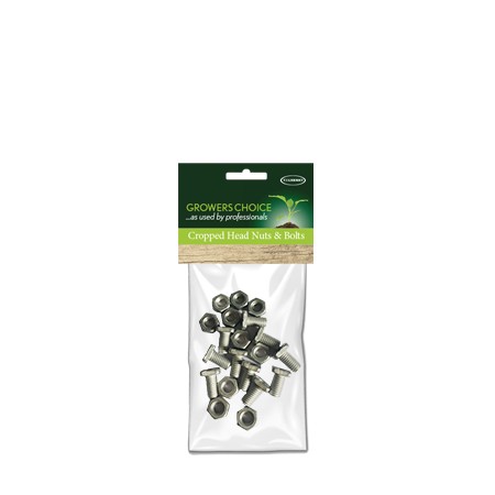 Cropped Head Nuts + Bolts 10Pk