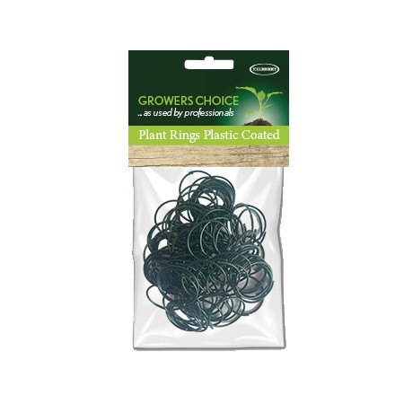 Plant Rings Plastic Coated 100Pk