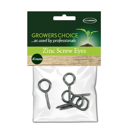 Zinc Screw Eyes 5Pk