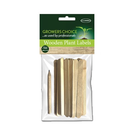 Wooden Label With Pencil 25Pk