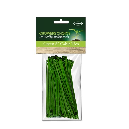 Green Cable Ties 100Pk