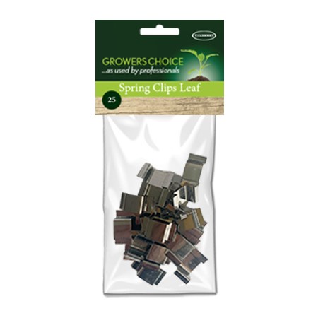 Spring Clips Leaf 25Pk