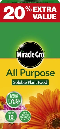 Miracle Gro All Pur Plant Food + 20Pct Free