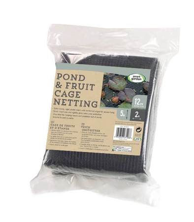 Pond+Fruit Cage Netting Black 12Mm Mesh