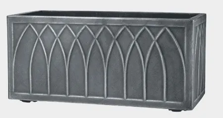 Lead Effect Versailles Trough Pewter