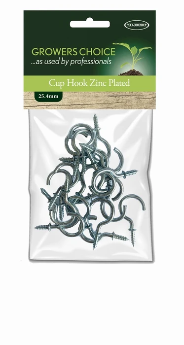 Cup Hook 1In Zinc Plated