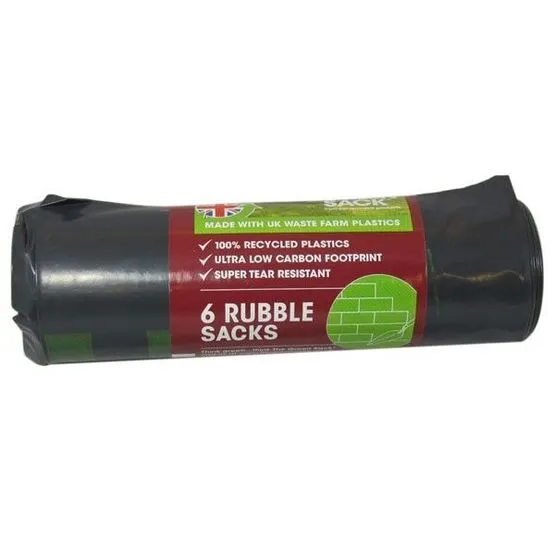Plain Top Rubble Sacks 6Pk - image 2