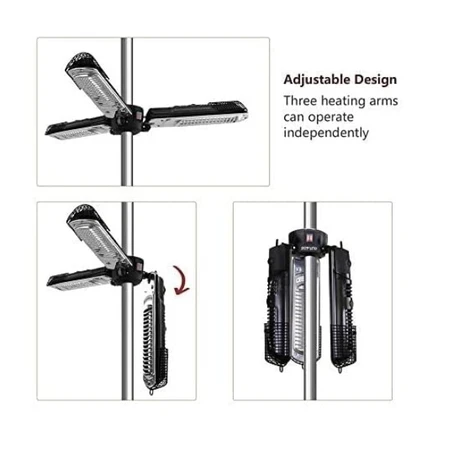 Diamond 3 Bar Collapsable Parasol Heater 2000W - image 4