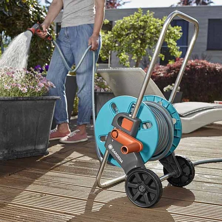 Gardena 25M Cleverroll Hose Reel Trolley Set - image 5