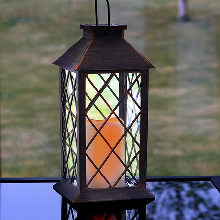St Helens Flickering Candle Lantern Bronze - image 2