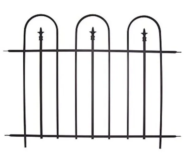 Triple Arch Finial Fence Black - image 2