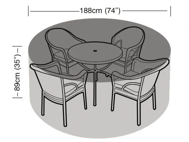 Premium 4 To 6 Seat Rnd Furniture Cover - image 2