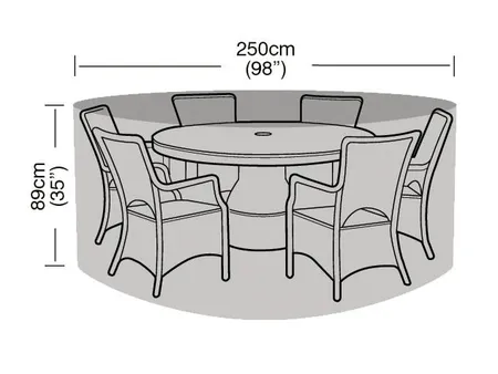 Premium 6 To 8 Seat Rnd Furniture Cover - image 3