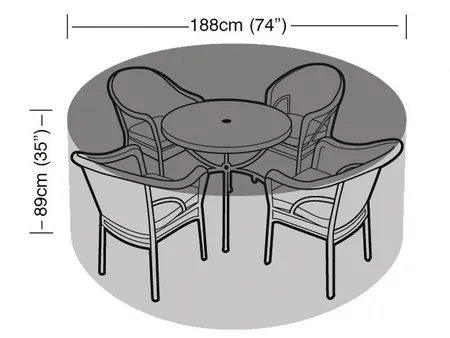 Premium 4 To 6 Seat Rnd Furniture Cover - image 2