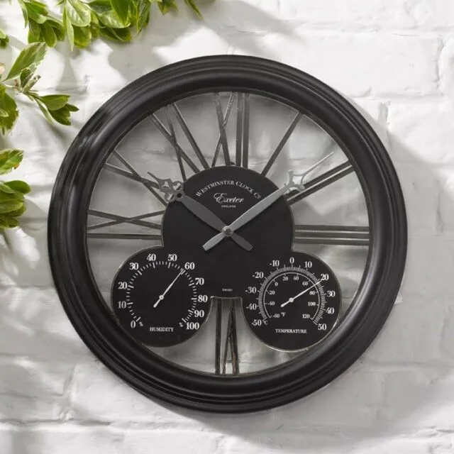 Exeter Clock Black