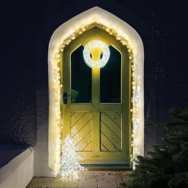 LED Door Compact Lights Twinkle Warm White